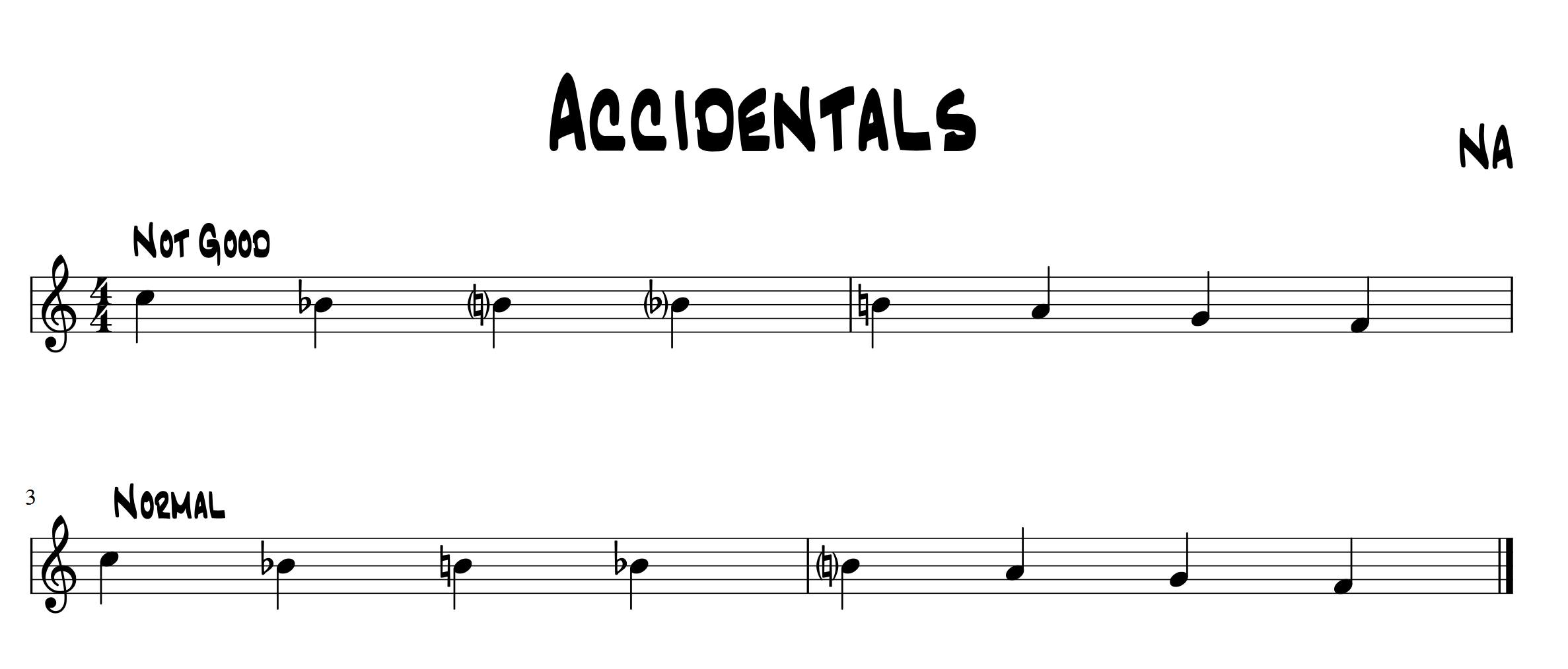 Accidentals MuseScore